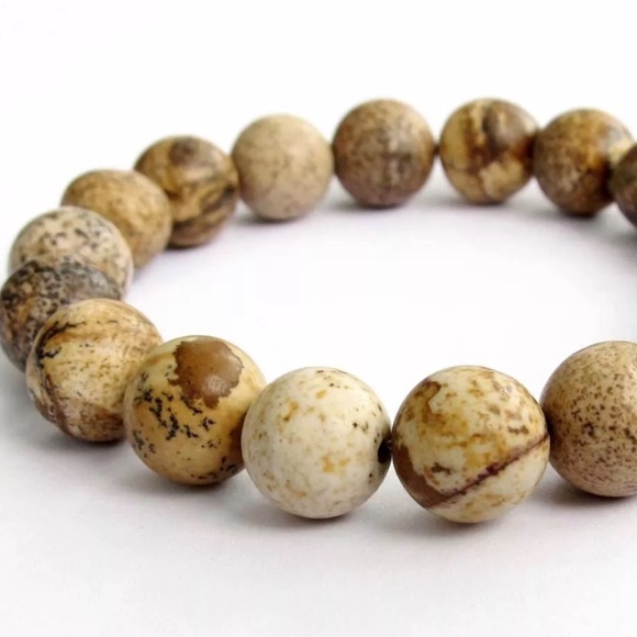 Hand Crafted Other - 10 mm Desert stone bracelet